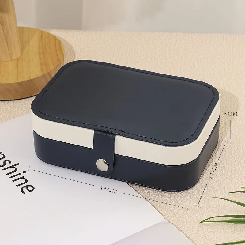 fashion Jewelry Packaging & Display Simple double-layer jewelry boxearrings necklace ring cosmetics storage box jewellery box