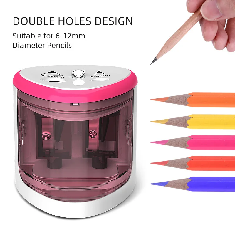 Manual Electric Auto Plastic Pencil Sharpener Candy Color St