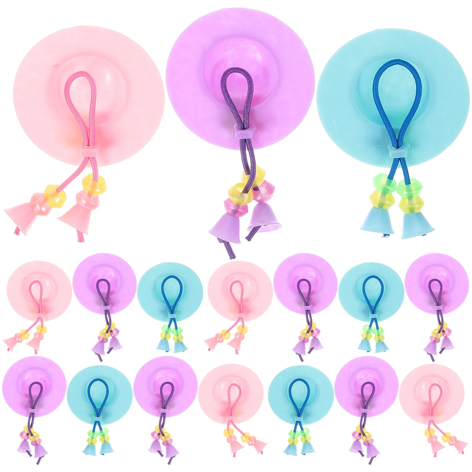 

30 Pcs Cake Decorating Crafts Fake Hat House Headdress Charms Miniature Model Plastic