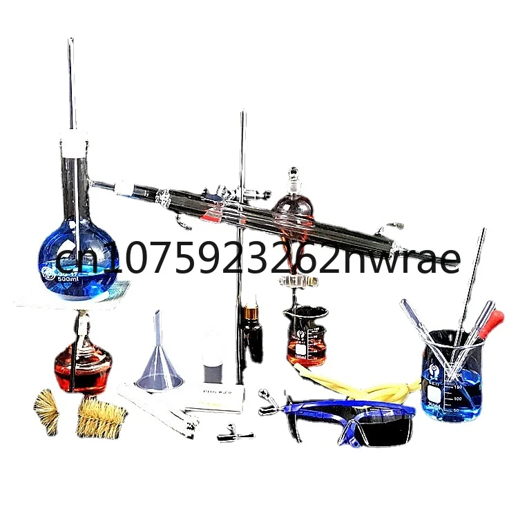 

Small Distillation Unit Set Essential Oil Distillation Unit Pure Dew Purification Chemical Experimental Equipment Glass Instrume