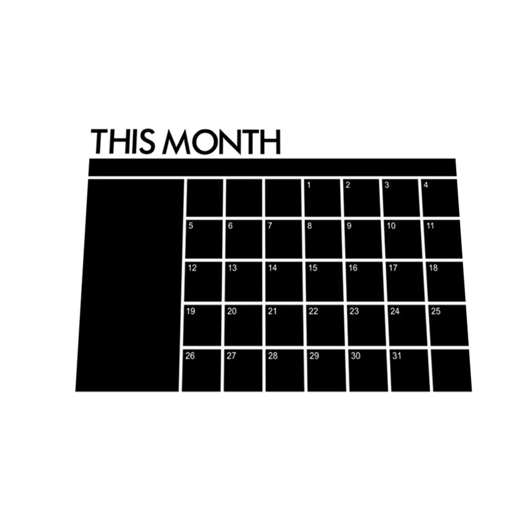 Diy Chalkboard Calendar 2022 Wall Calendar Erasable Reusable Whiteboard Monthly Planner Monthly Planner Whiteboard