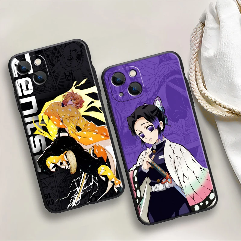 

Demon Slayer Agatsuma Zenits Phone Case For iPhone 11 12 13 11Pro 6 7 8 12mini XR XS 12Pro MAX SE 2020 13 Pro Soft TPU Funda