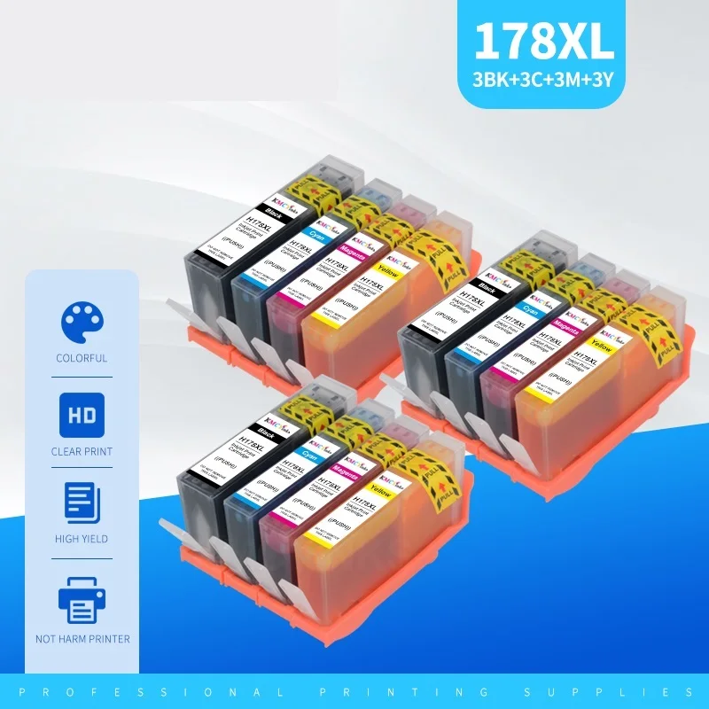 

NEW KMCYinks Compatible ink cartridge For HP178 178XL for HP Deskjet 3070A 3520 6510 B010B B109a B109n B110a B210b B209a printer
