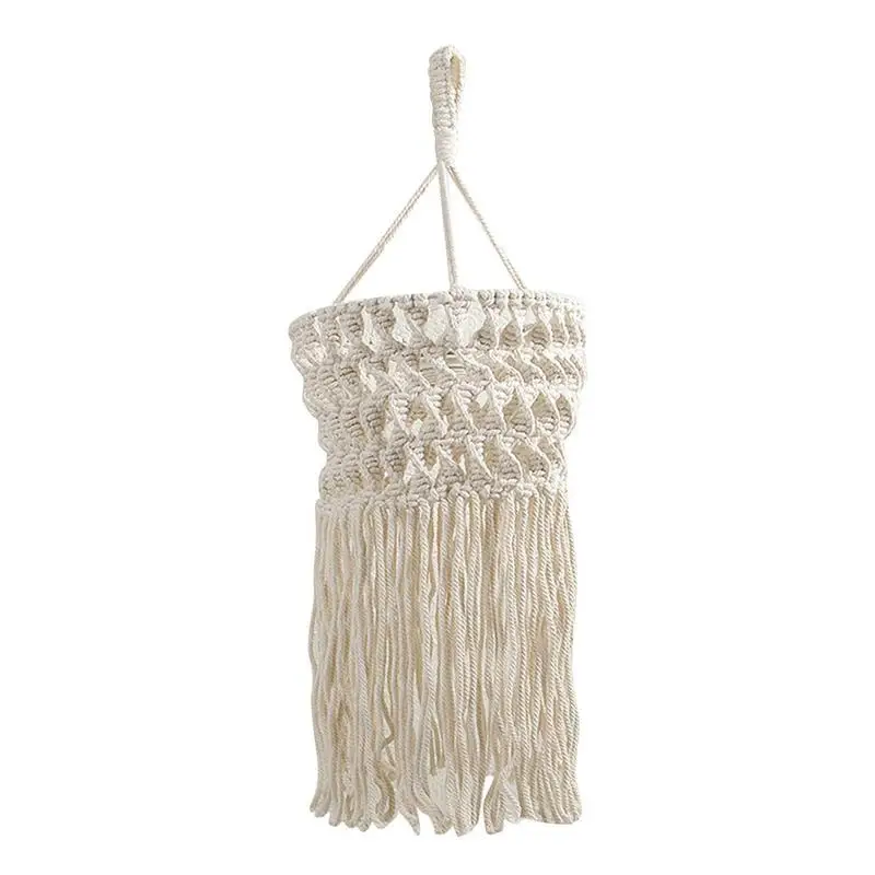 

Абажур для макраме светильник современный светлый чехол для макраме, богемный декор, хлопковая веревка, домашний мягкий наряд, богемный цвет