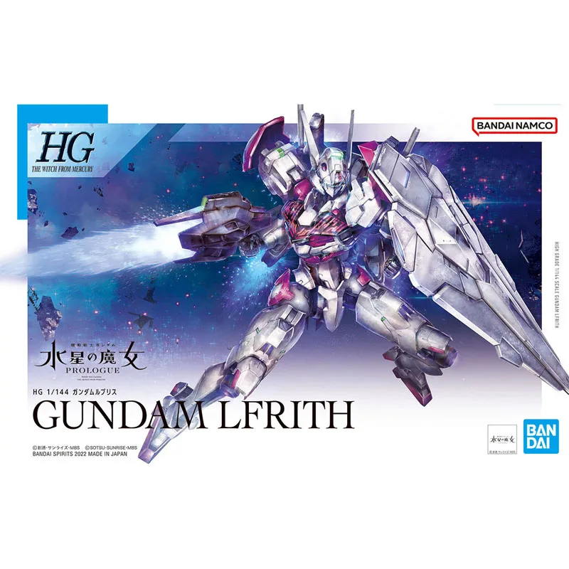 Фото Оригинальная фигурка Bandai Gundam Model Kit, аниме-фигурки HG TWFM 1/144 Gundam Lfrith, коллекционная модель, экшн-фигурки, игрушки №2