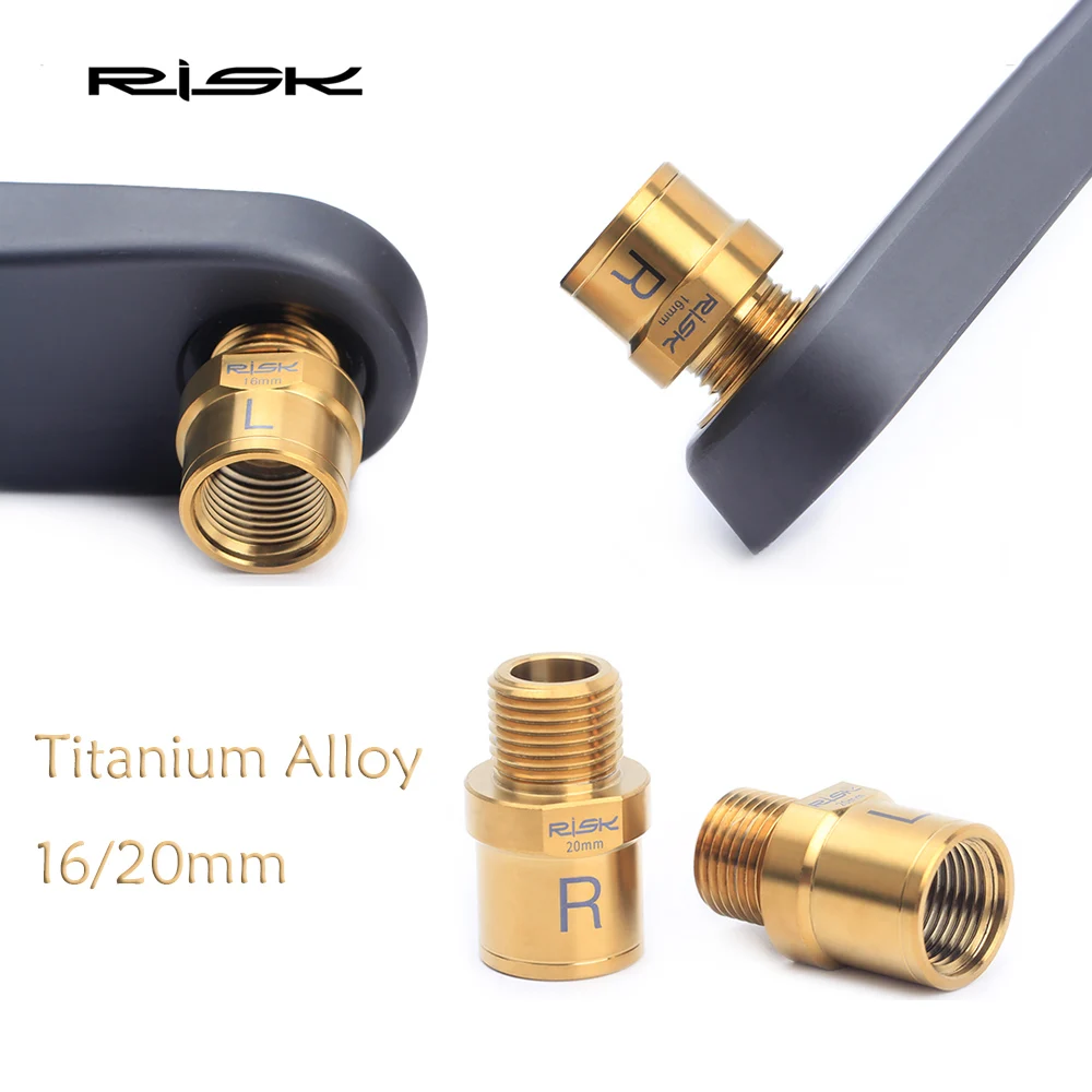 

Pedal Extender for MTB Road Bike,16/20mm Titanium Alloy Extension Shaft Bolts,Bicycle Pedal Axle,Cycling Parts