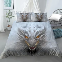 dragon head 3d bedding set for bedroom decor duvet cover king queen size printing bed set home textiles bedclothes 23pcs