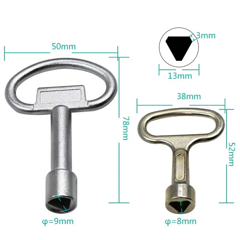 Многофункциональный серебристый ключ внутри треугольный для сантехники