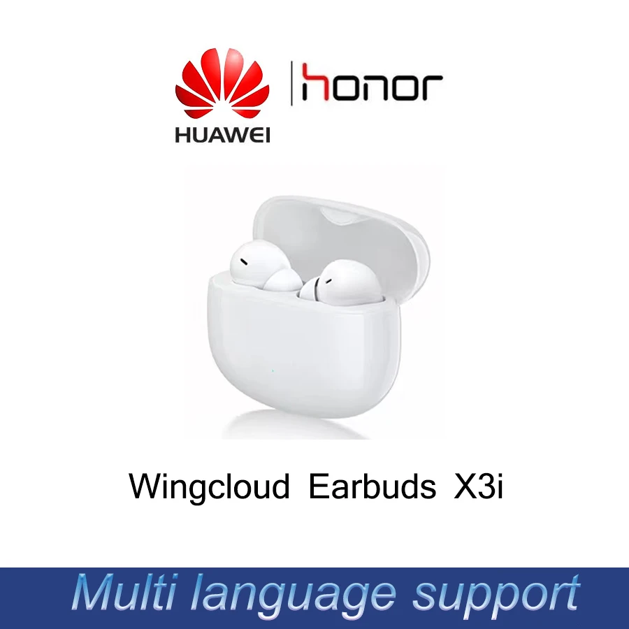 

Наушники Honor Wingcloud X3i, Беспроводная Bluetooth-гарнитура с длительным временем работы в режиме ожидания и шумоподавлением