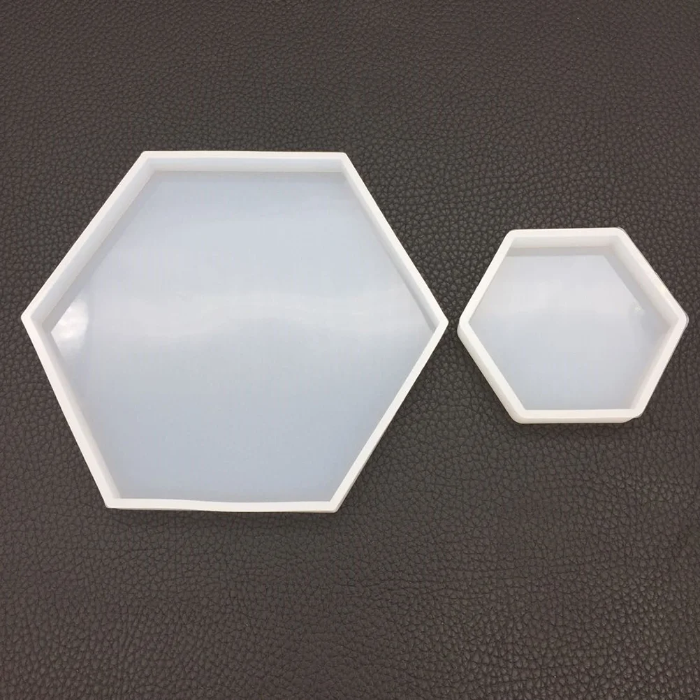 

Molds Resin Mold Silicone Hexagon Epoxycrystal Coaster Diycasting Large Jewelry Mould Tray Gift Anniversary Clay Polymer Agate