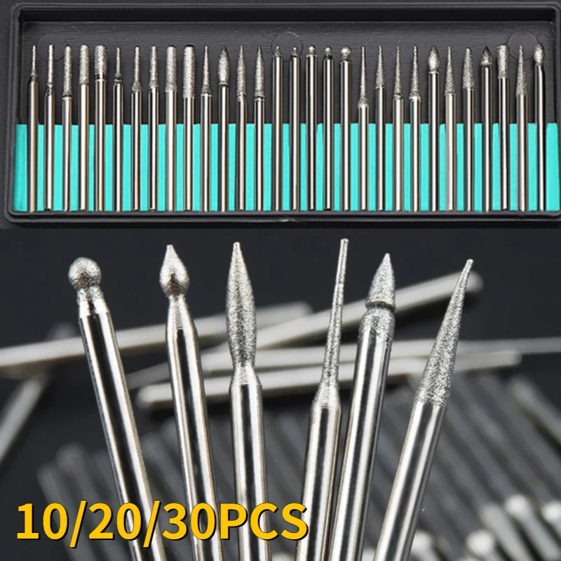 

30 шт., набор инструментов для гравировки, резьбы, полировки стекла