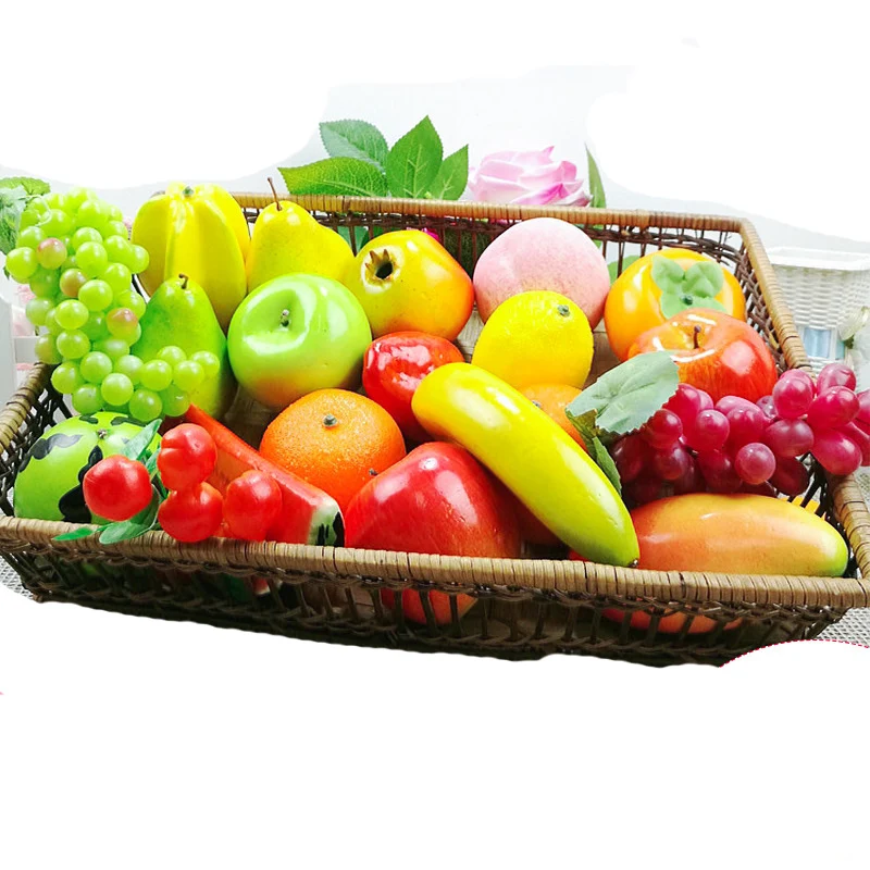 Пластиковые искусственные фрукты
