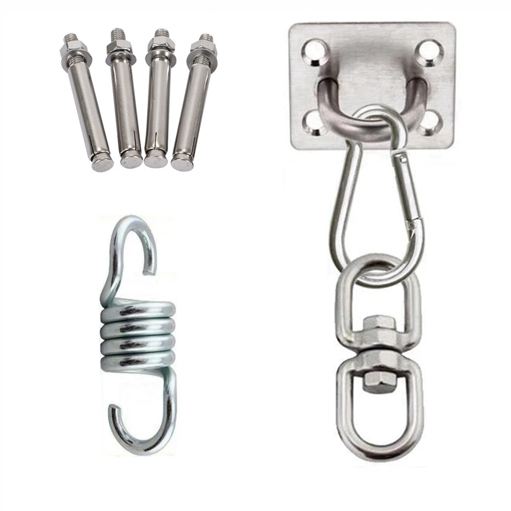 1 Set Heavy Duty Stainless Steel Hanger Hook Anchor Suspension Ceiling mount Hanging Kit For Hammock Swing Yoga
