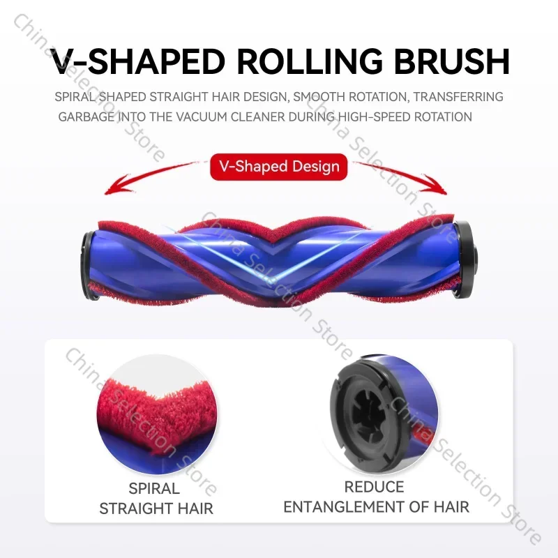 Совместим с аксессуарами для пылесоса Dyson мягкий бархатный ролик всасывающая