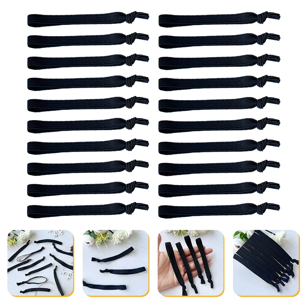 

20pcs Adjustable Hair Ties Hair Bands Hair Rings Elastic Hair Ropes for Men
