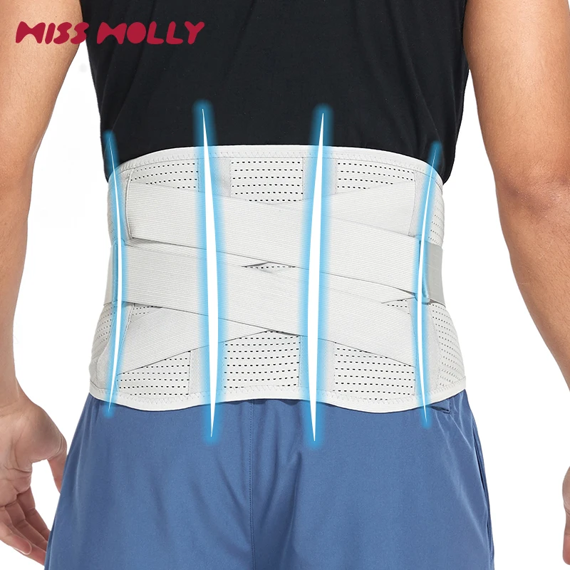 

Adjustable Back Support Belt for Men Women Lumbar Brace Breathable Wrap Band Sciatica Back Brace for Lower Back Pain Relief