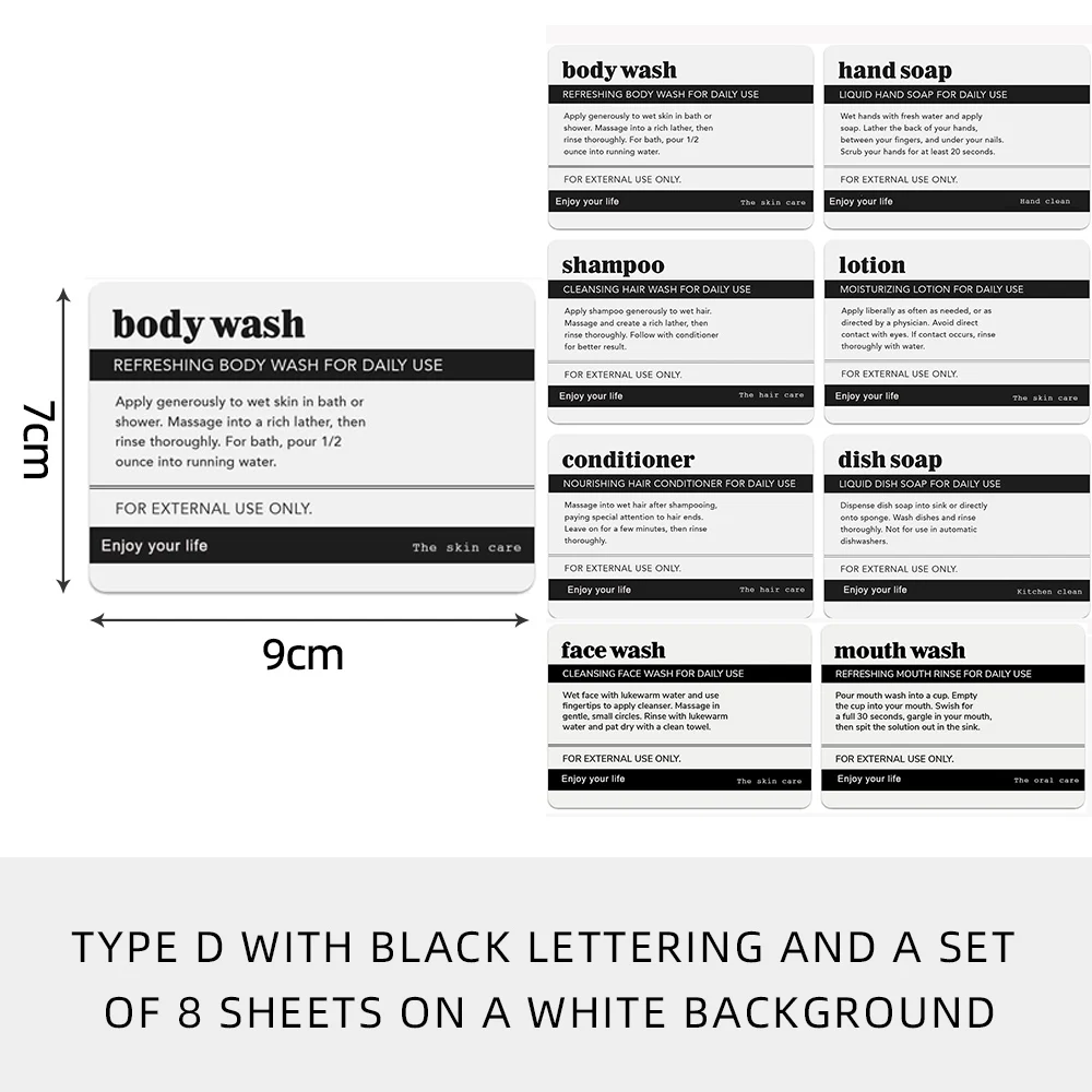 

Водонепроницаемые наклейки для дозаторов мыла Sign