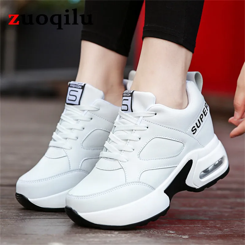 

Женские массивные кроссовки, Вулканизированная подошва, повседневная обувь, белые