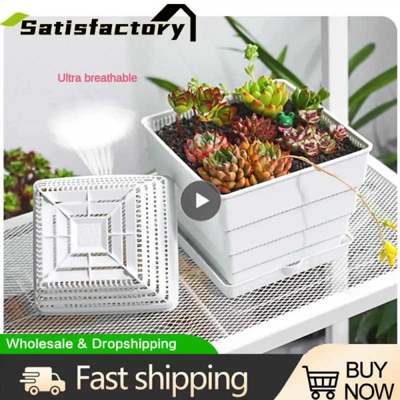 

Firm Breathable Large Flower Pot Not Easily Deformed Breathable Flower Pot Large Flowerpot Durable Succulents Seedling Pot