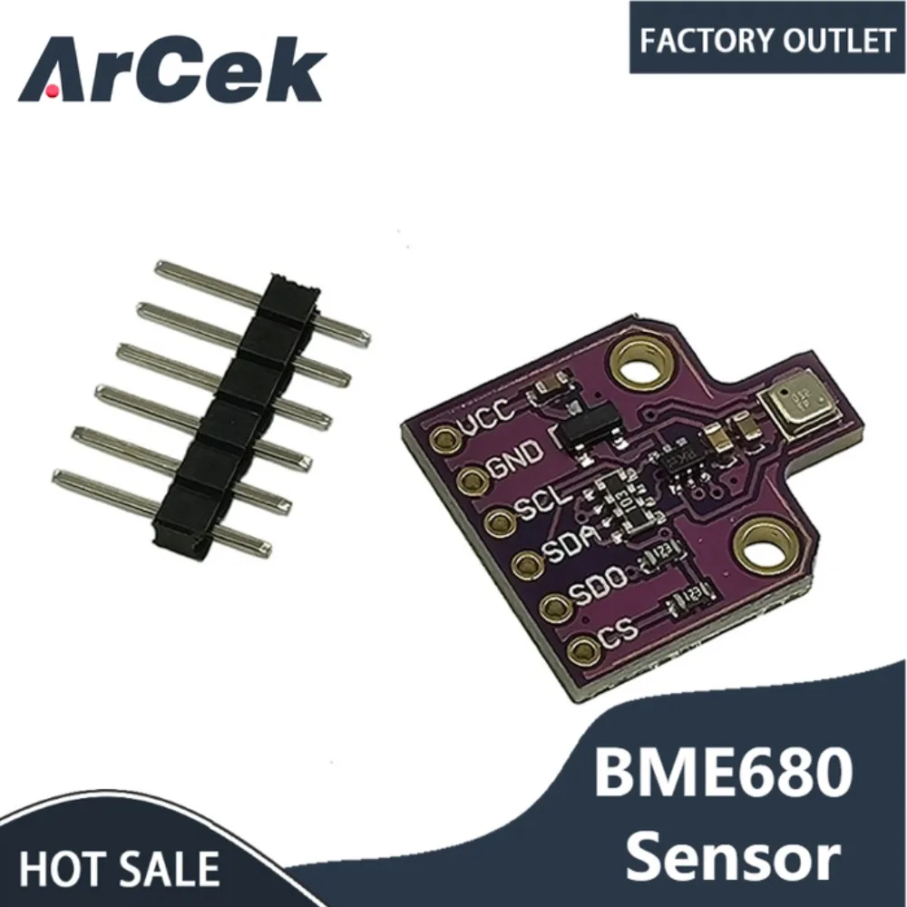 

1PCS BME680 Digital Temperature Humidity Pressure Sensor CJMCU-680 High Altitude Sensor Module Development Board