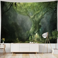 forest tapestry psychedelic tree wall hanging boho home wall decor background cloth fantasy kawaii room decor sheets beach mats