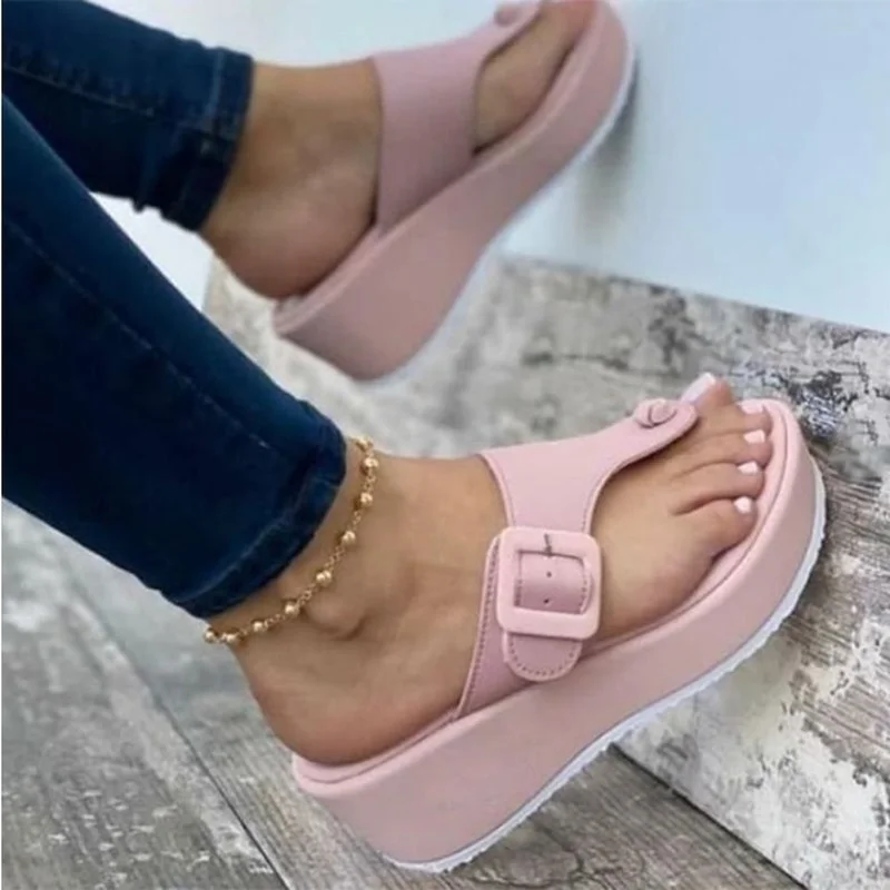 

New Wedge Sandals Summer Casual Muffin Platform Slippers Ladies Sandals Party Open Toe Slippers Women Fashion Sandals Women