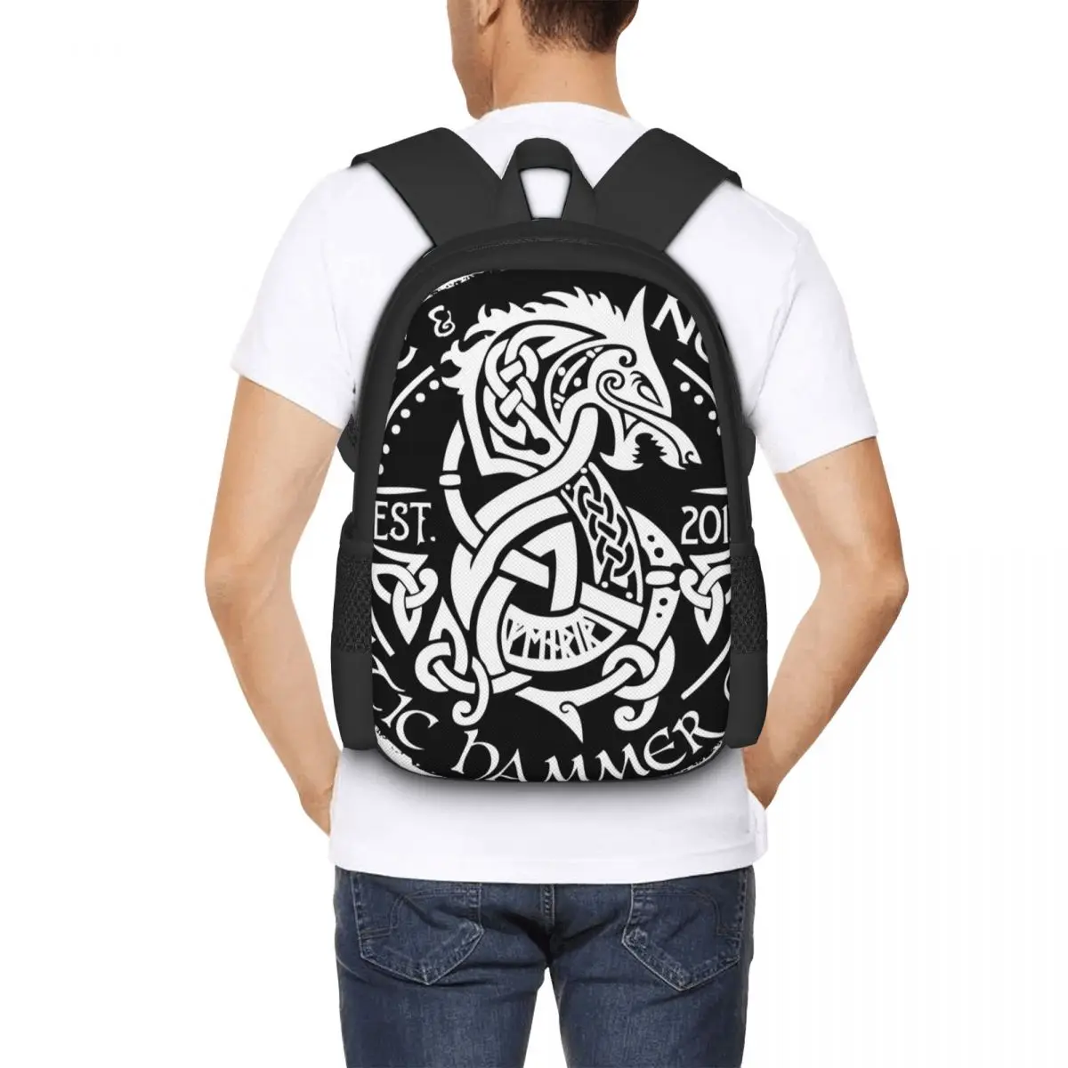 Celtic Hammer Club Badge Logo Backpack for Girls Boys Travel RucksackBackpacks for Teenage school bag