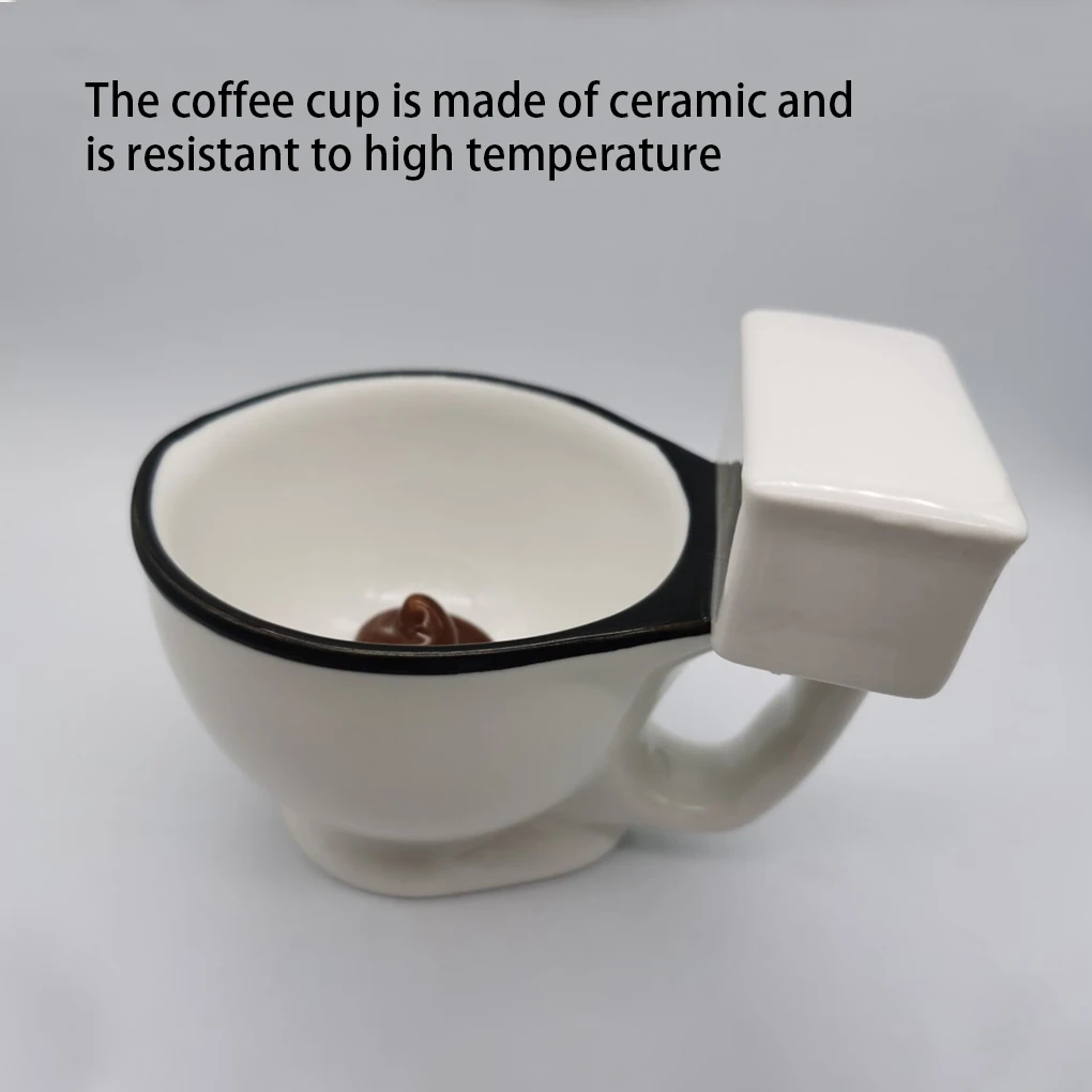 

Кружка керамическая в форме унитаза для кофе, 201-300 мл