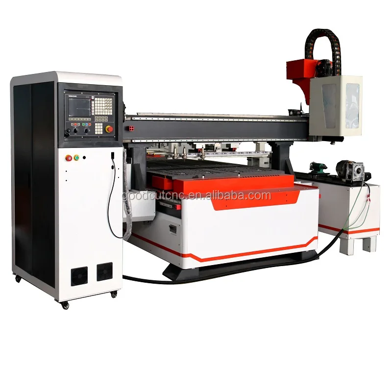 

Italian 9.0KW air cooling spindle with rotary 3d automatic tool changer wood atc 1325 cnc router