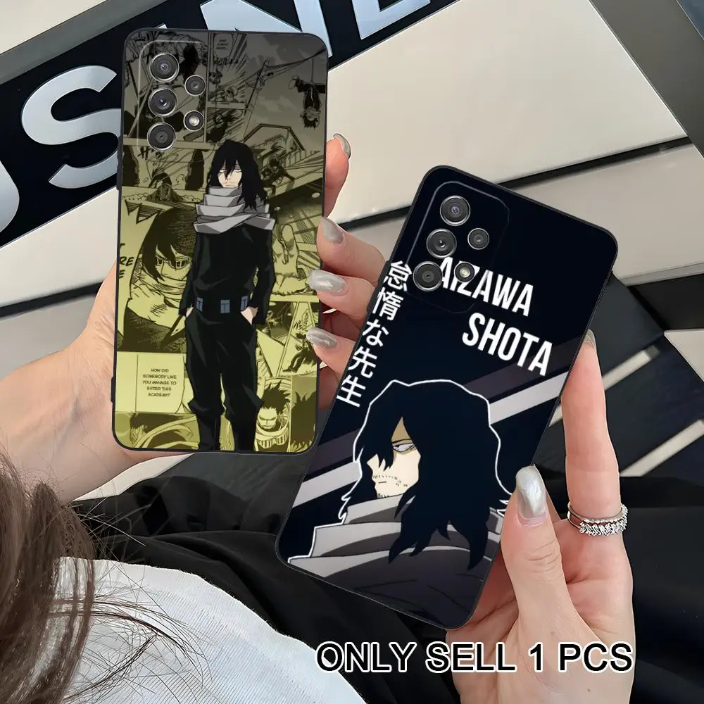 Фото Чехол для телефона MHA Aizawa Shota для Samsung Galaxy A57 56 55 54 53 52 51 37 36 35 34 33 32 31 5G, мягкий противоударный чехол из ТПУ №4