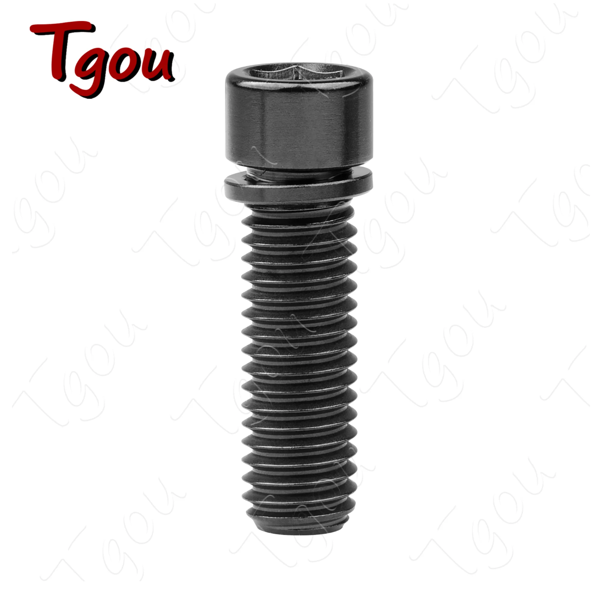 

Титановый болт Tgou M8x20/25 мм с шестигранной головкой и шайбой, винты для руля велосипеда BMX, горного велосипеда