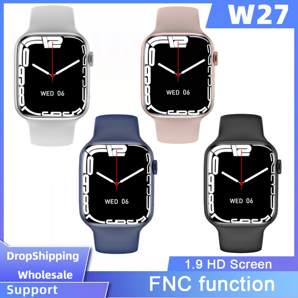 Ceny Sprzedaż Hurtowa IWO W27 NFC Serii 7 Inteligentny Zegarek 7 AI Głos Bluetooth Otrzymać Telefon Zwrotny Od 1.81 Cal Ekran Mężczyźni Kobiety Inteligentny Zegarek PK DT7 MAX Pro