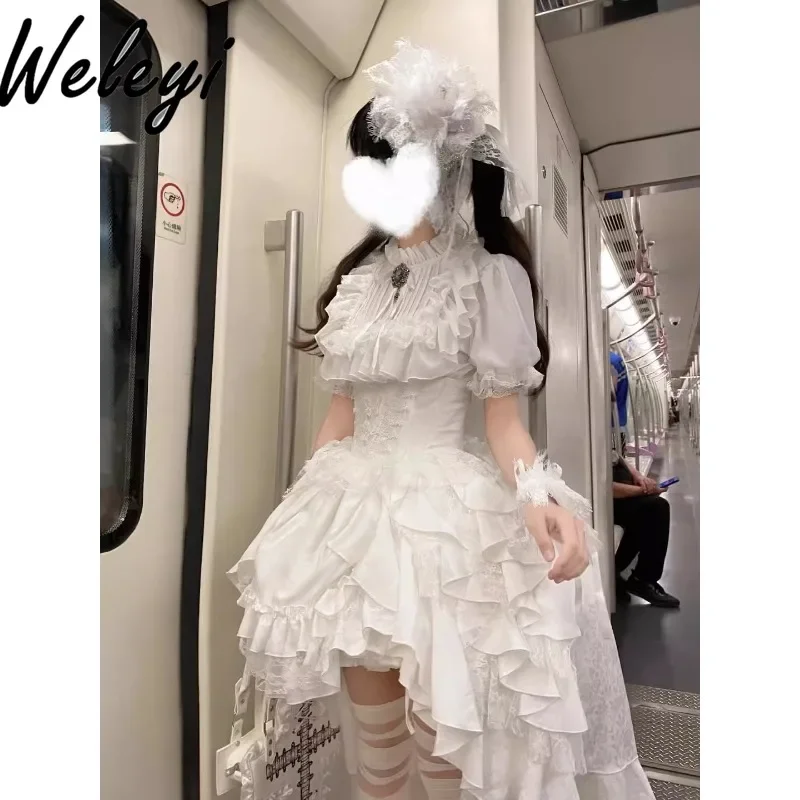 Рождественский костюм Jirai Kei в темном готическом стиле Ropa De Mujer 2025 г. модный