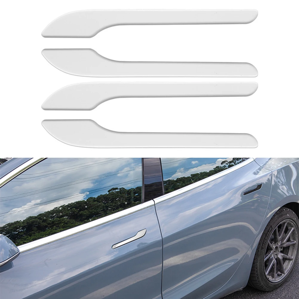 

4 шт./комплект, защитные наклейки на ручки автомобиля Tesla Model 3