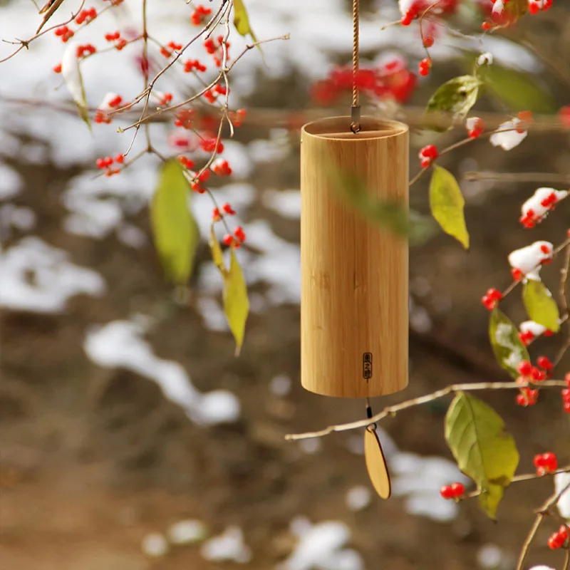 

Bamboo Wind Musical Chime Outdoor Garden Patio Koshi Music Wind Chime Home Yard Decoration Gift Zen Meditation Relaxation Chord