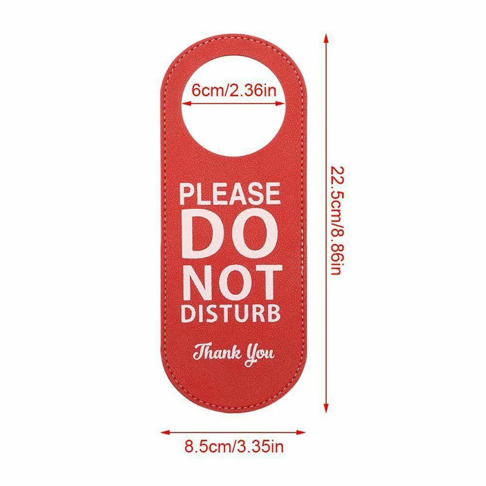 

Hanger Tags Label Door Sign Do Not Disturb Hotel Beautiful Black+green Hanging Tag Leather Red+green 22.5*8.5cm