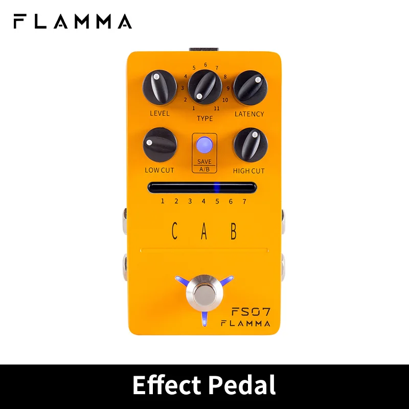 

FLAMMA FS07 IR Cabinet Simulation Pedal Cab Simulation Guitar Effects Pedal Impuse Response Loader 7 Presets 11 Factory IR