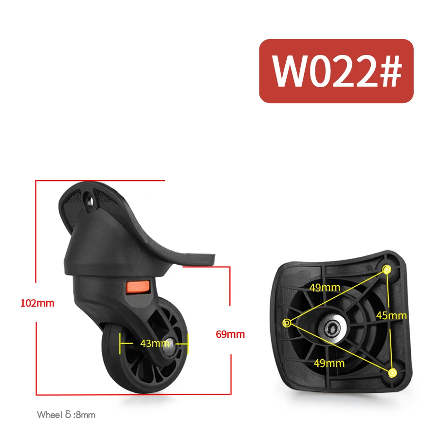 Replacement Traveling Suitcase Universal Wheel Casters Luggage New Wear-resistant Shock-absorbing Silent Wheel Accessories Wheel