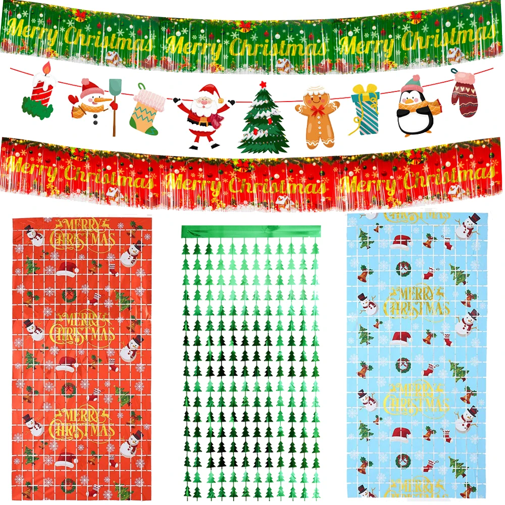 Рождественский баннер гирлянда