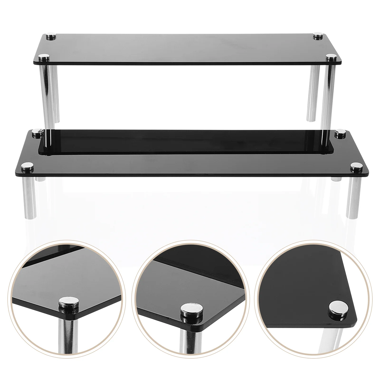 

Stand Display Riser Acrylic Shelf Tier Cupcake Rack Cup Cake Clear Organizer Ladder Risers Holder Figure Dessertdesktop Pantry