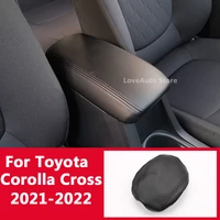 for toyota corolla cross 2021 2022 car central armrest organizer storage box decoration case cover protective pad accessories