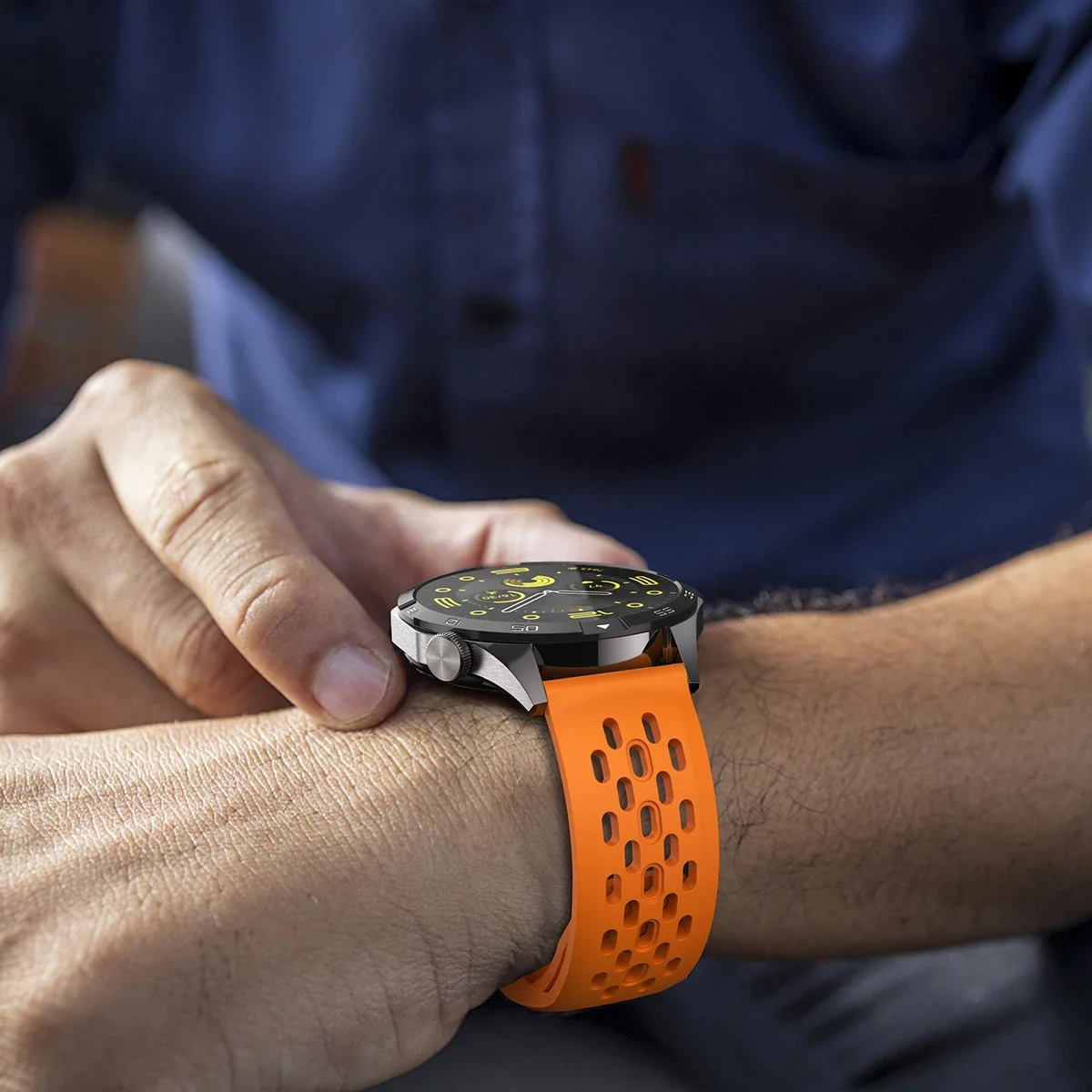 Ремешок силиконовый для Samsung Galaxy Watch 6 5 4 40 мм 44