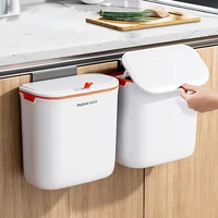 new dustbin kitchen with lid cabinet door kitchen garbage can wall mounted trash can counter creative home portable decoration