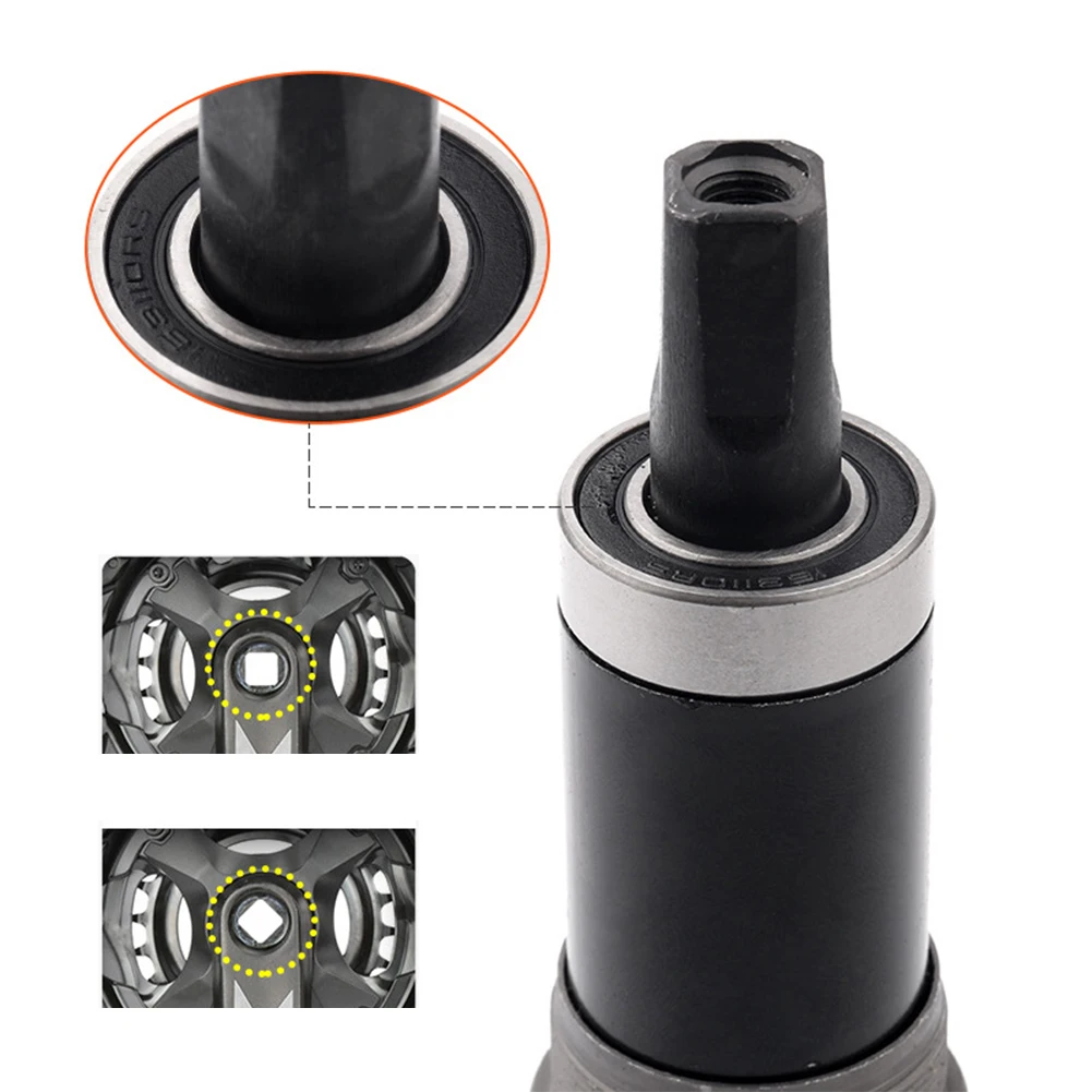 

Mountain Bicycle Bottom Bracket Bike Square Hole Crank Axis Sealed Bearings With Steel Sheath Bicycle Bottom Bracket Accessories