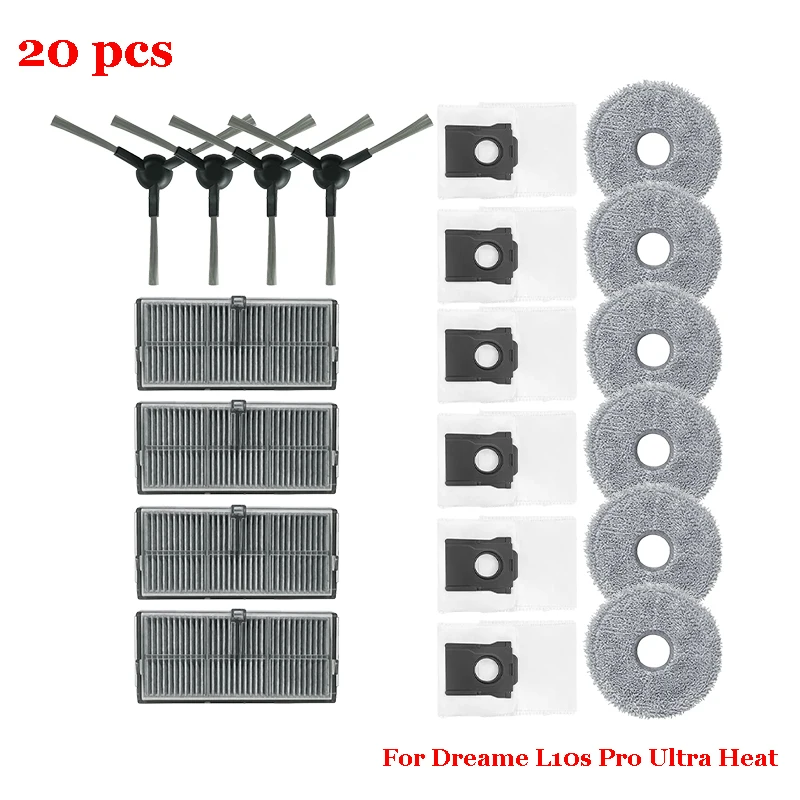 

Для Dreame L10s Pro Ultra Heat X30/X30 Pro Ultra/X30 pro Plus Детали робота-пылесоса Основная боковая щетка Аксессуары для швабры