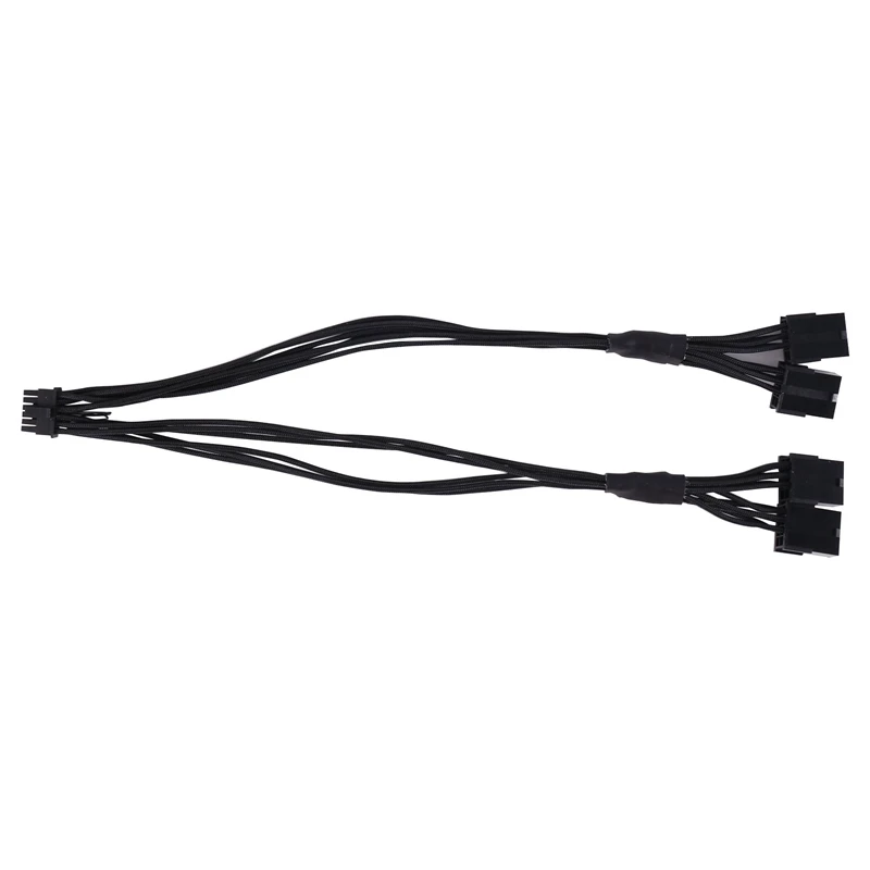 

CI-E 5.0 Extension Cable, 4090 4080 16Pin(12+4) Male To 4X8pin Female 12VHPWR Cable PCIE GPU Power Sleeved Extender Cord