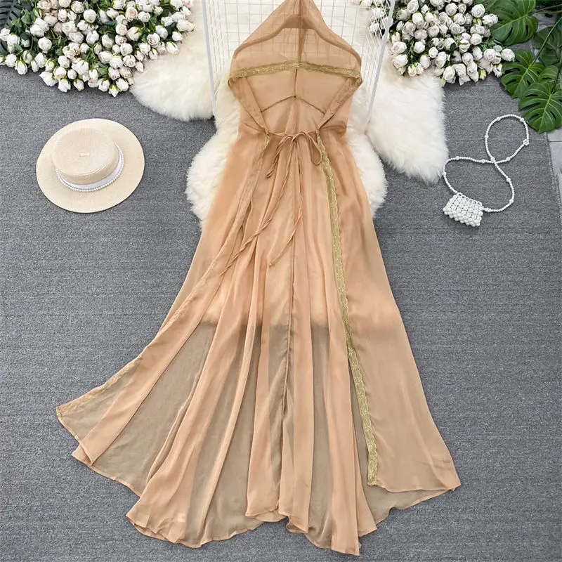 

Женская этническая накидка на шнуровке, Пляжная модель Z2060