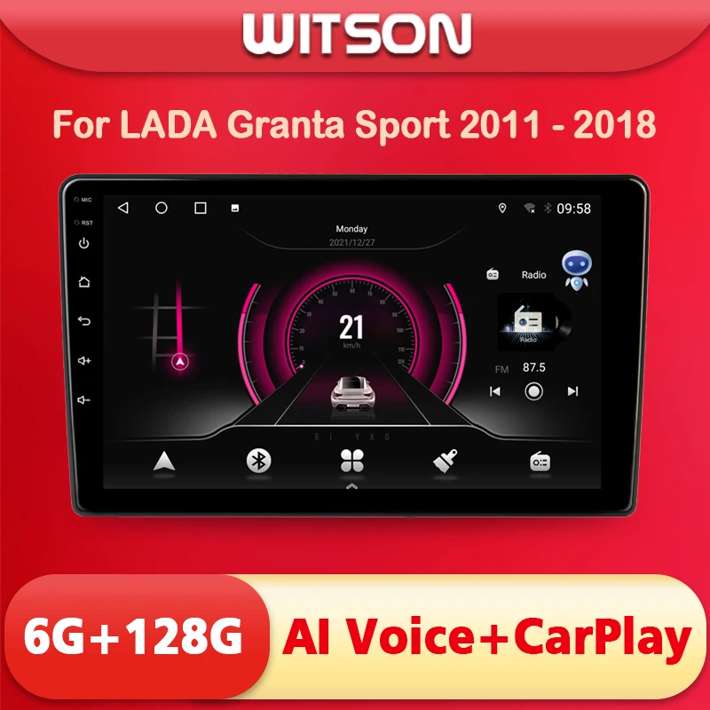 WITSON 9 дюймовый большой экран Android 11 AI VOICE 1 Din in Dash Car radio для Peugeot 206 2001 - 2008