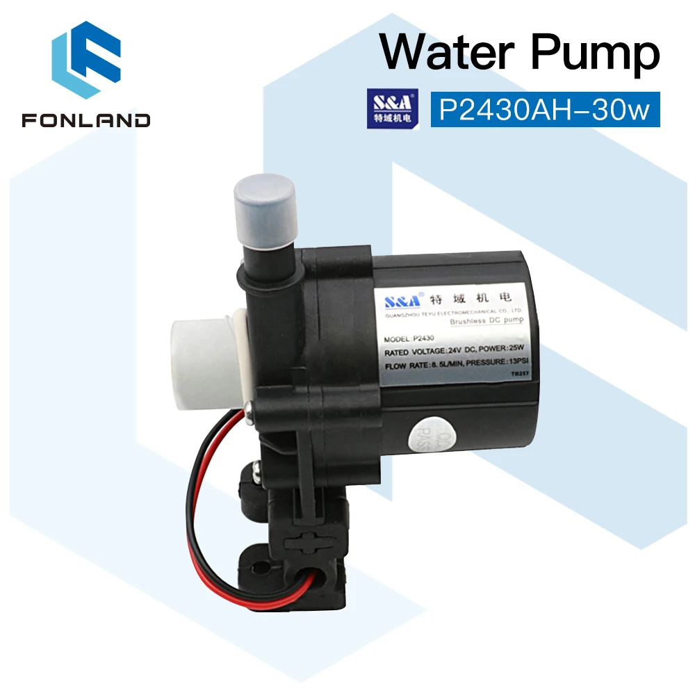 

FONLAND Water Pump P2430 P2450 P24100 for S&A Industrial Chiller CW-3000 AG(DG) CW-5000 AH(DH) CW-5200 AI(DI)