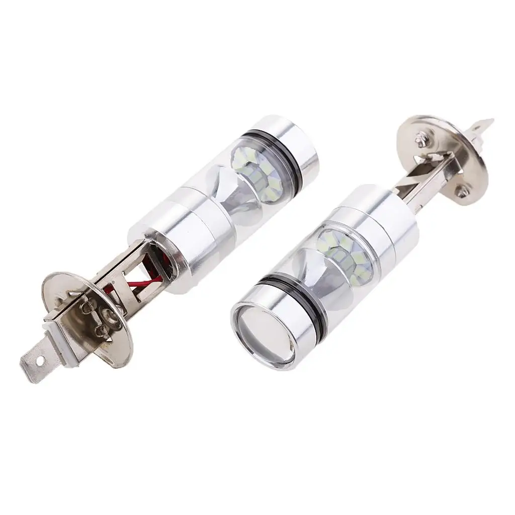 

2 шт., Автомобильные светодиодные лампы H1 20-SMD 100 Вт 8000 К